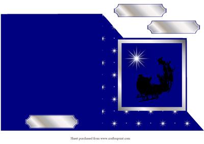 Starry Starry Night Cut & Fold Corner Card