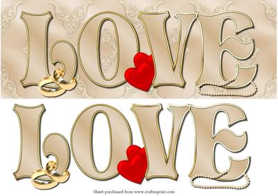 Love Dl Decoupage Quick Card Front