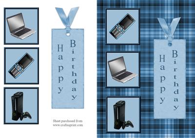 Technology Decoupage Quick Card Front