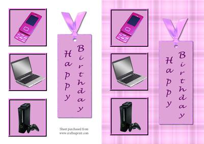 Technology for the Ladies Decoupage Quick Card Front