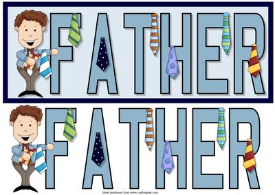 Father Dl Quick Card Front with Decoupage