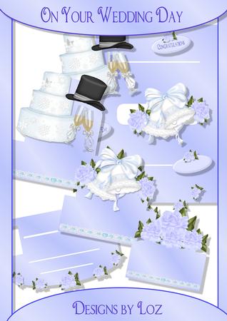 On Your Wedding Day Shelf Card with Decoupage