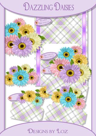 Dazzling Daisies 3D Shelf Card with Decouage