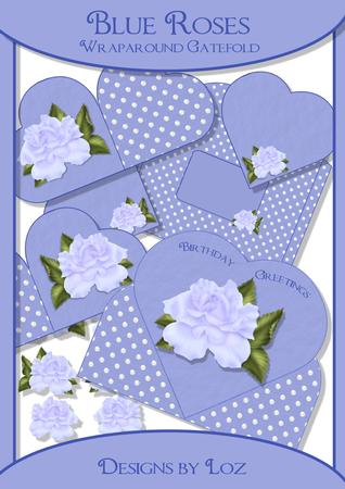Blue Roses Wraparound Gatefold Kit