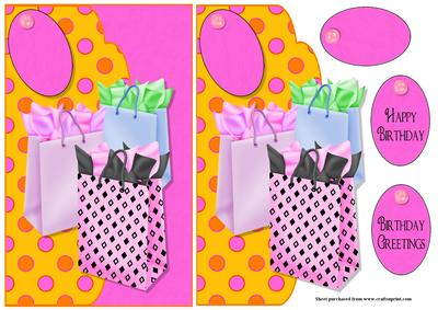 Gone Shopping Envelope Card