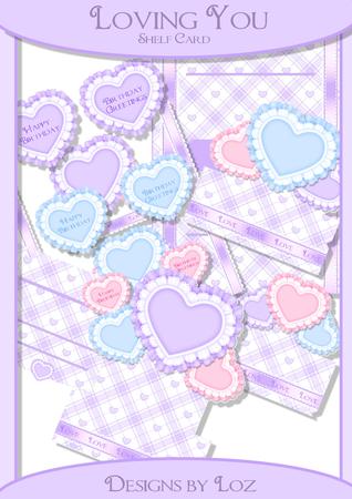 Loving You 3D Easel Card with Decoupage