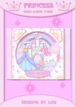 Princess Peek-a-boo 3D Card Kit