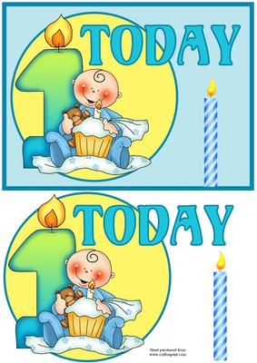 1 Today Boys Quick Card with Decoupage