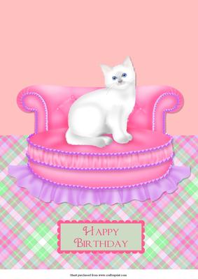 A Purrfect Birthday Over the Edge Card