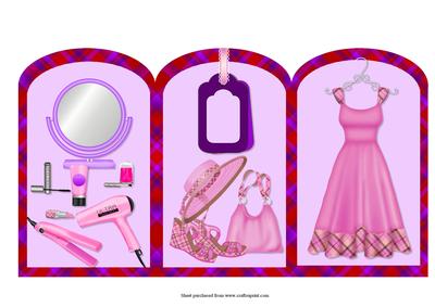It's Ladies Night Tri Fold Card