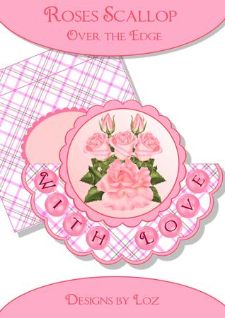 Roses Scallop Over the Edge Card Kit