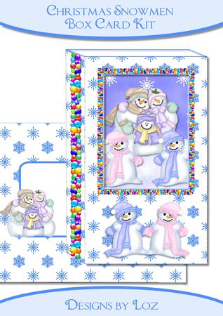 Snowman Family Box Card Kit