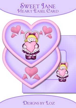 Sweet Sue Heart Easel Card Kit