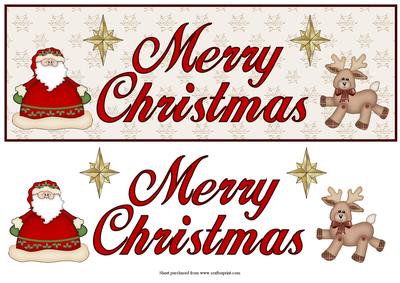 Santa & Rudolph Dl Quick Card with Decoupage