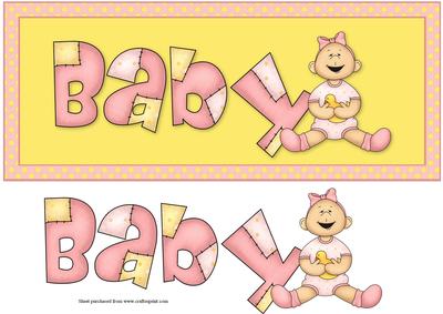 Baby Girl Quick Dl Card with Decoupage