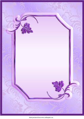 Lilac A4 Card Front/base