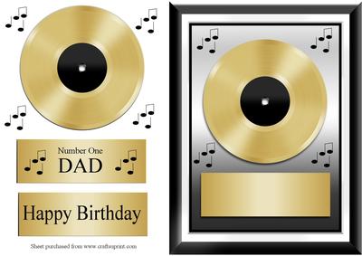 Thank You for the Music Quick Card with Decoupage