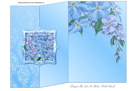 Forget Me Not No Holes Fold Back Mini Kit