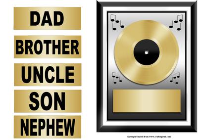 Golden Oldie Disk Quick Card