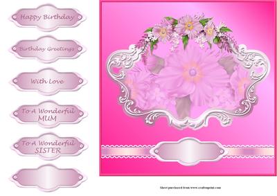 Ribbons and Roses Quick Card