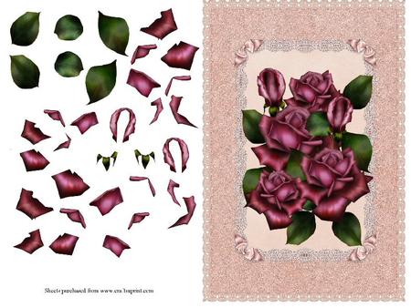 Rose Bouquet Card