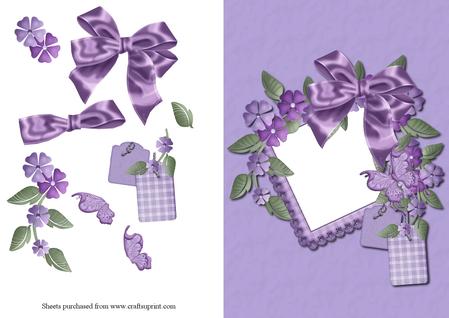 Floral and Butterfly Frame Card