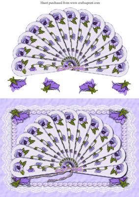 Pansies & Lace Quick Card