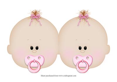 Girl Baby Face Shaped Card