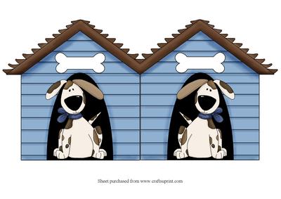 Dog Kennel Shaped Card