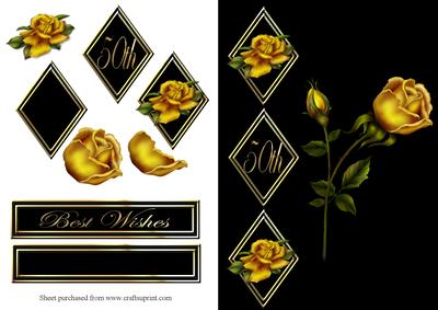 Golden Rose Quick Card