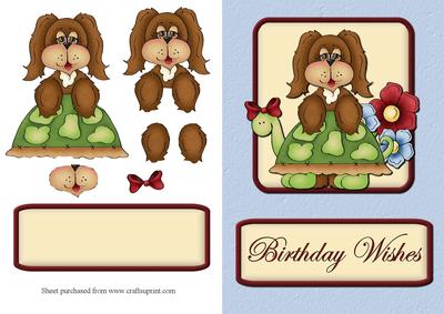 Puppy Birthday 3 Quick Card