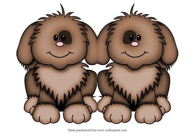 Puppy 2 Shaped Card