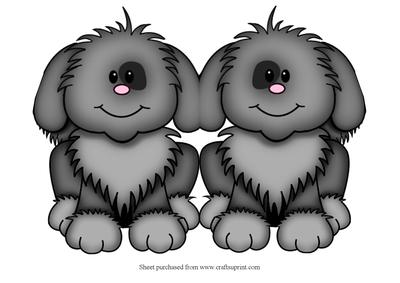 Puppy 3 Shaped Card