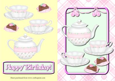 Birthday Tea Quick Card