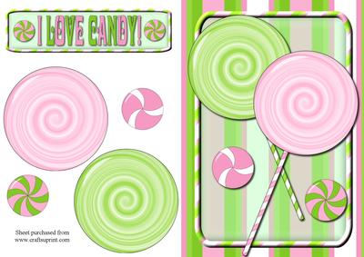 I Love Candy! Quick Card