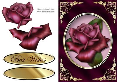 Vintage Rose Quick Card