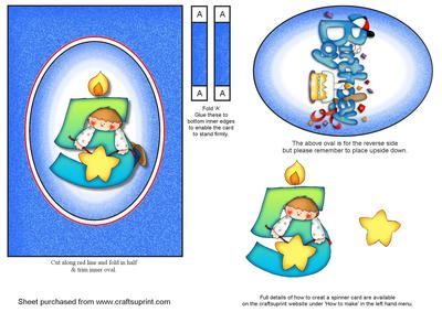 Boys 5th Birthday Spinner Card