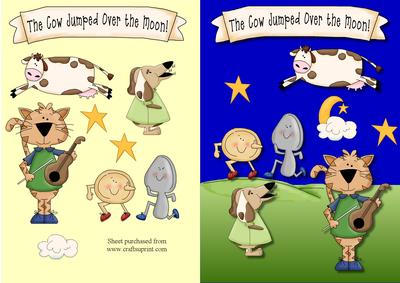 The Cow Jumped Over the Moon Quick Card
