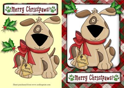 Merry Christpaws 3 Quick Card