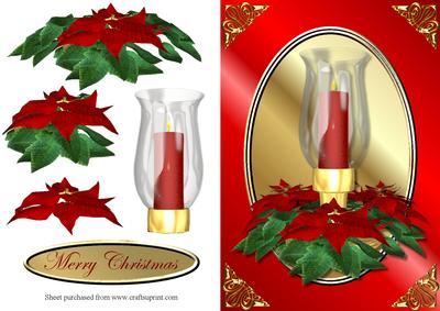 Poinsettia Quick Card