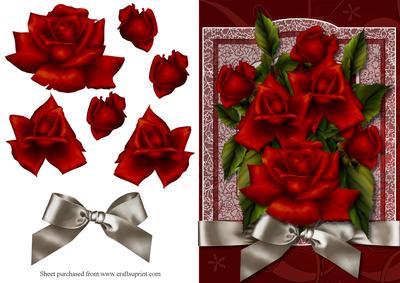 Red Roses for Love Quick Card