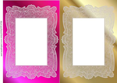Selection of 8 Lace Card Fronts
