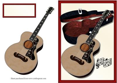 Honky Tonk Guitar Quick Card Front