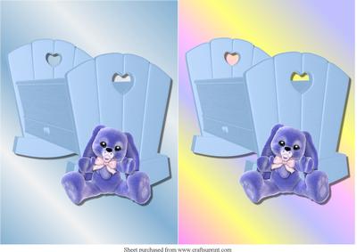 Baby Boy Toppers Quick Card Fronts