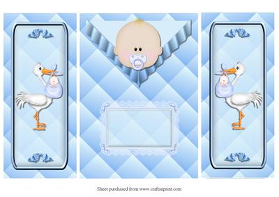 Baby Boy Gate Fold Quick Card