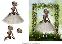 The Ballerina Decoupage Quick Card Front