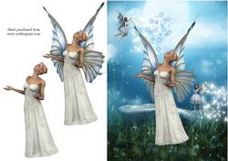 The Fairy Queen Decoupage Quick Card Front
