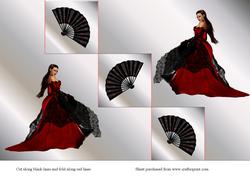 Lady of Spain Tri Fold Steps Card