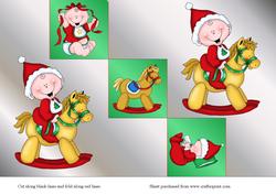 Cute Christmas Tri Fold Steps Card