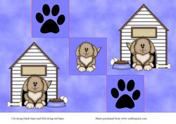 Puppy Tri Fold Steps Card
